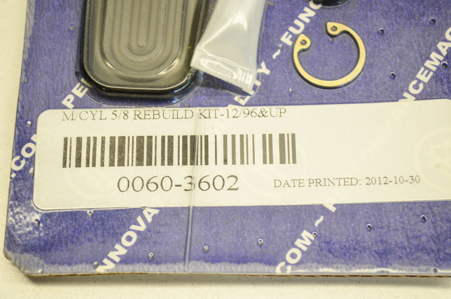 New Performance Machine Master Cylinder Rebuild Kit 5/8' NOS