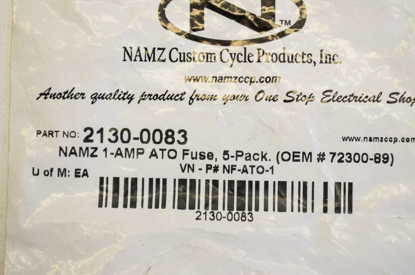 New Buss ATO Fuse 1 Amp QTY 5 NOS