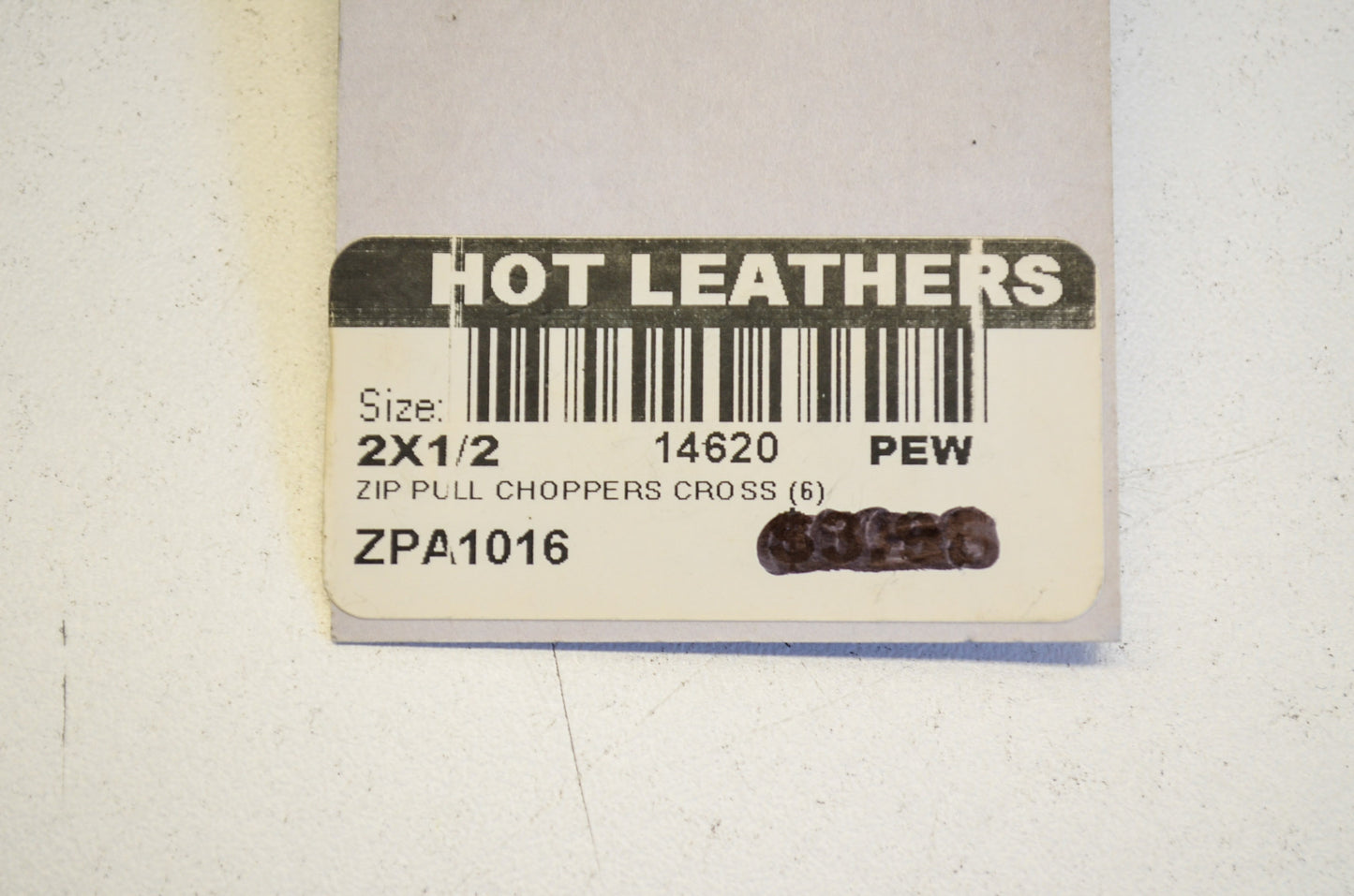 New Hot Leathers Choppers Cross Zipper Pull NOS