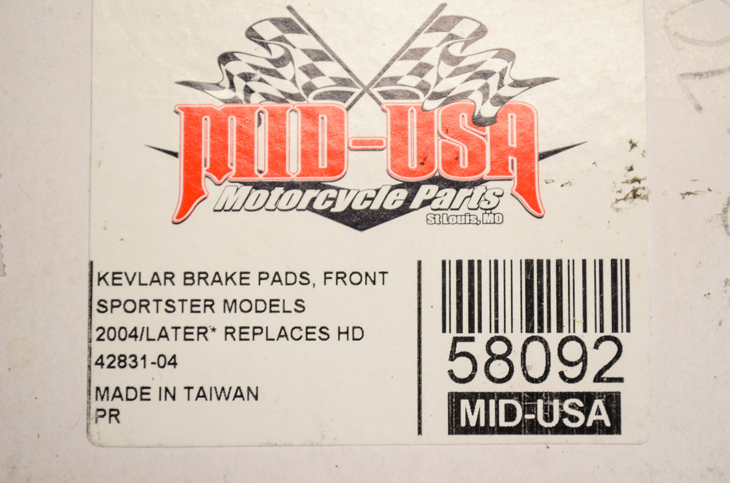 Kevlar Front Brake Pad Qty 2 NOS