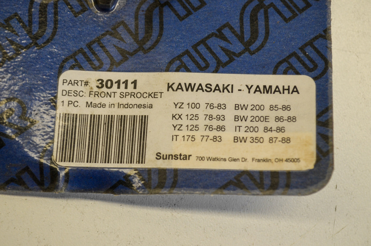 New Sunstar Front Sprocket 11T NOS
