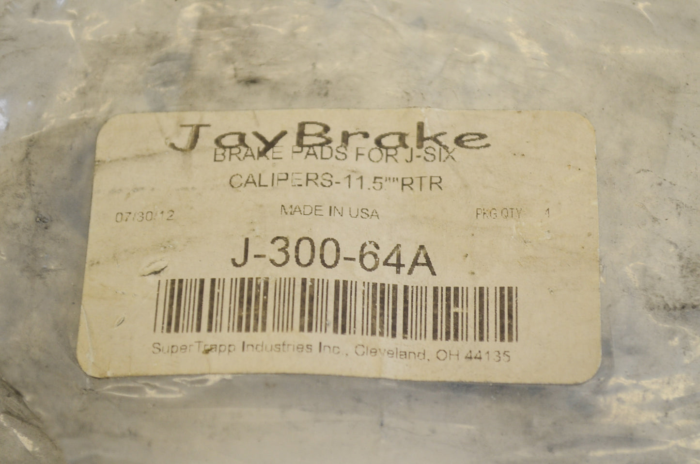 New Jaybrake Brake Pad kit NOS
