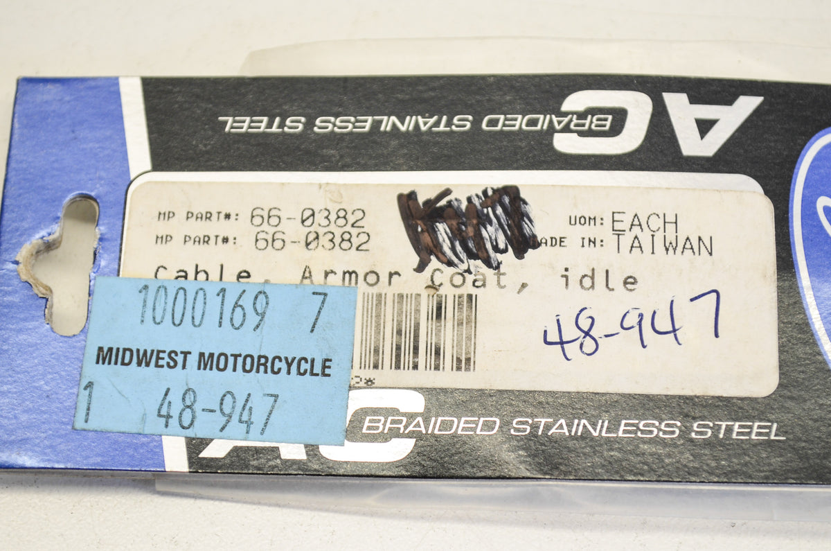 Motion Pro 66-0382, 48-947 Armor Coat Idle Cable NOS