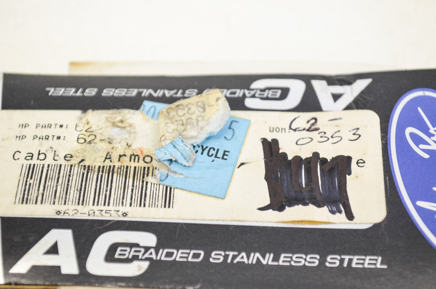 Motion Pro 62-0353 Armor Coat Throttle Push Cable NOS