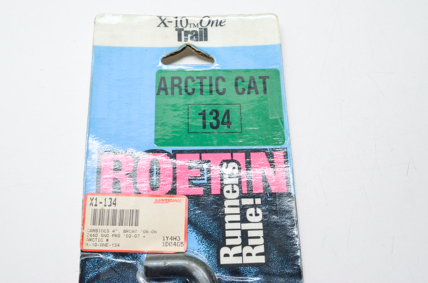 New Roetin X-10 One Trail Carbide Runner Arctic Cat 4' Qty 2 NOS