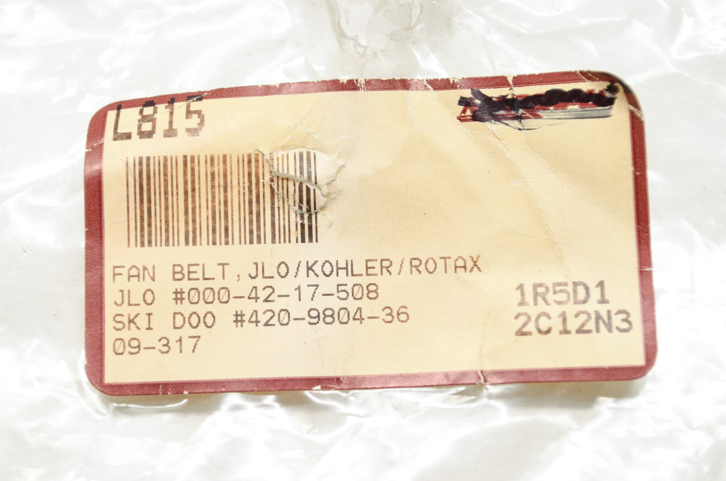 New Marshall Fan Belt JLO Kohler Rotax 9.5mm x 625mm NOS