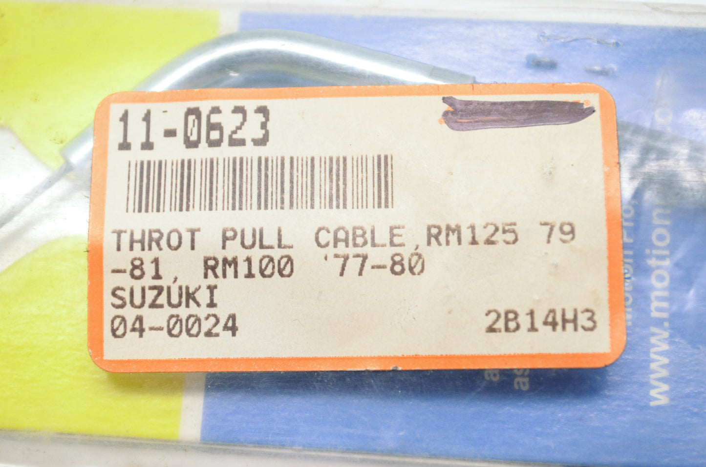 Throttle Pull Cable Suzuki 79-81 RM125 77-80 RM100 NOS