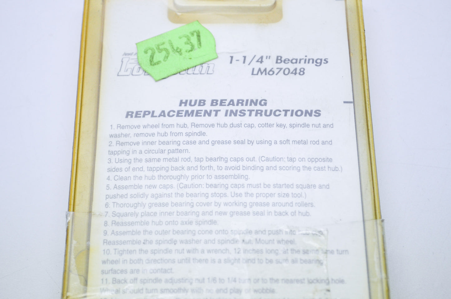New Tie Down 1 1/4' Bearings Qty 2