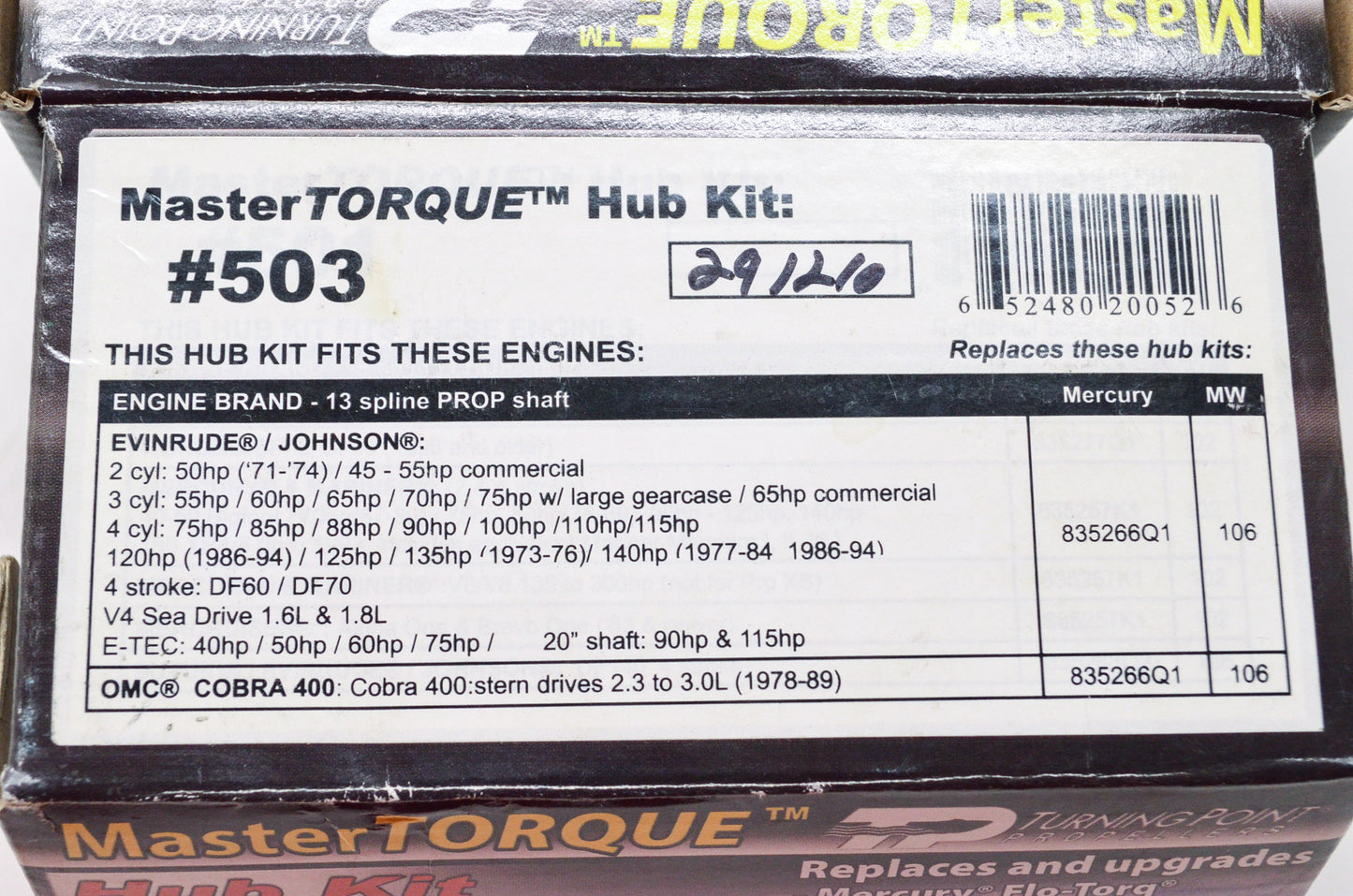 New Turning Point Propellers MasterTorque Hub Kit NOS