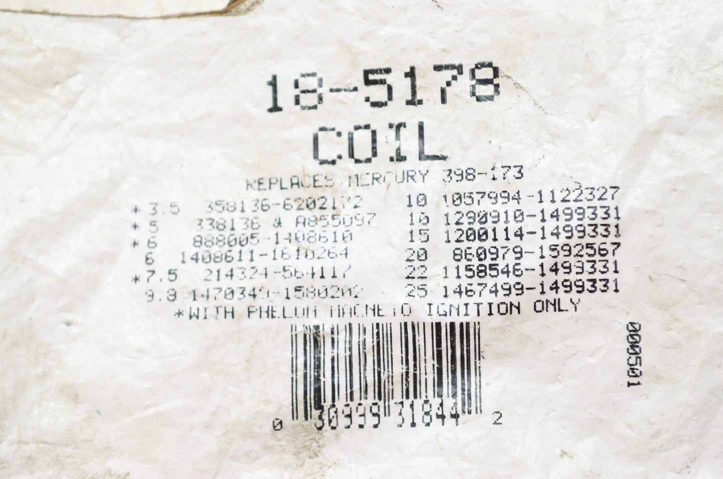 New Sierra Ignition Coil NOS