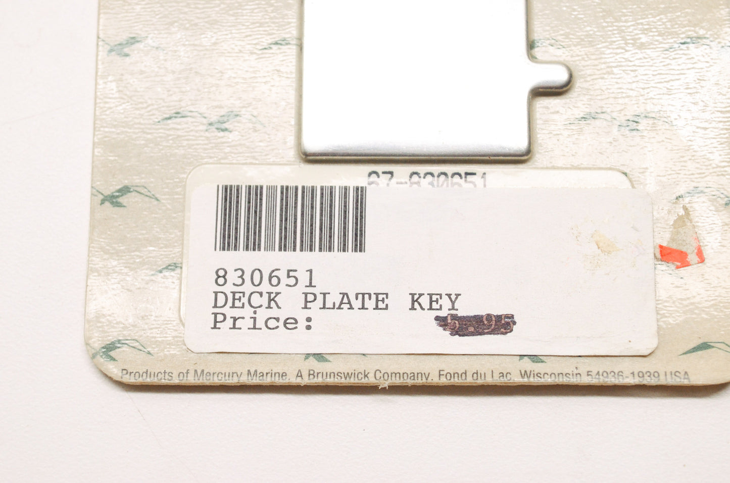 Deck Plate Key NOS