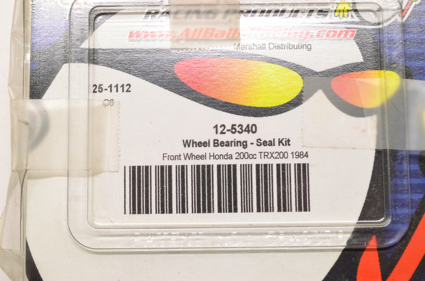 All Balls Racing 25-1112, 12-5340 Racing Wheel Bearing Seal Kit Front Honda 200C