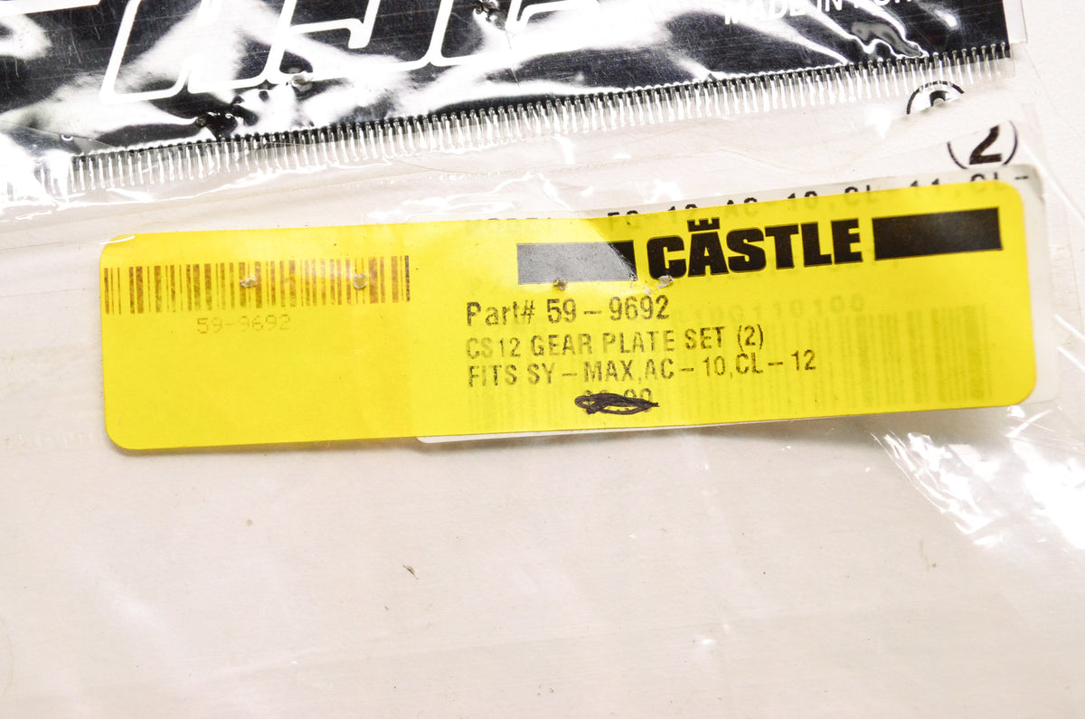 HJC 59-9692 CS12 Gear Plate SY-Max AC-10 CL-12 QTY 2 NOS