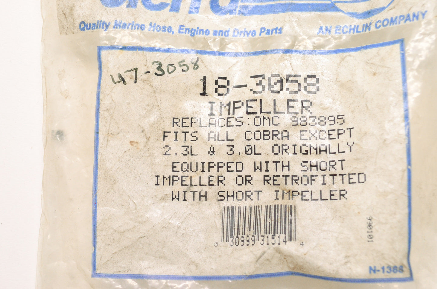 New Sierra Water Pump Impeller NOS