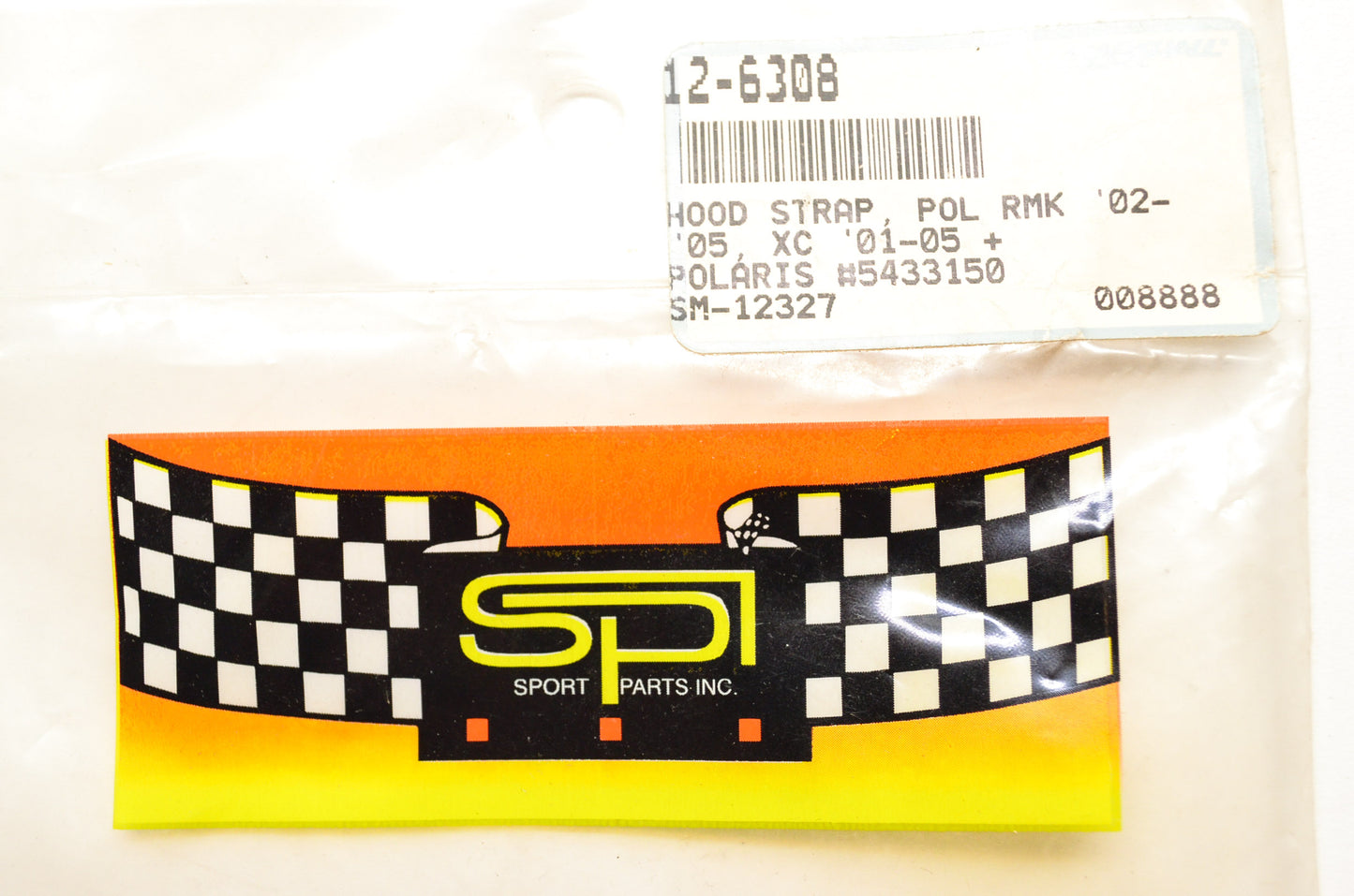 New SPI SM-12327, 12-6308, 5433150 Hood Strap NOS