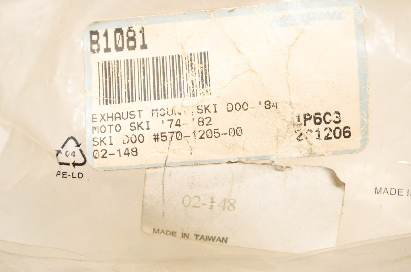 New SPI Exhaust Mount Ski Doo Moto Ski NOS