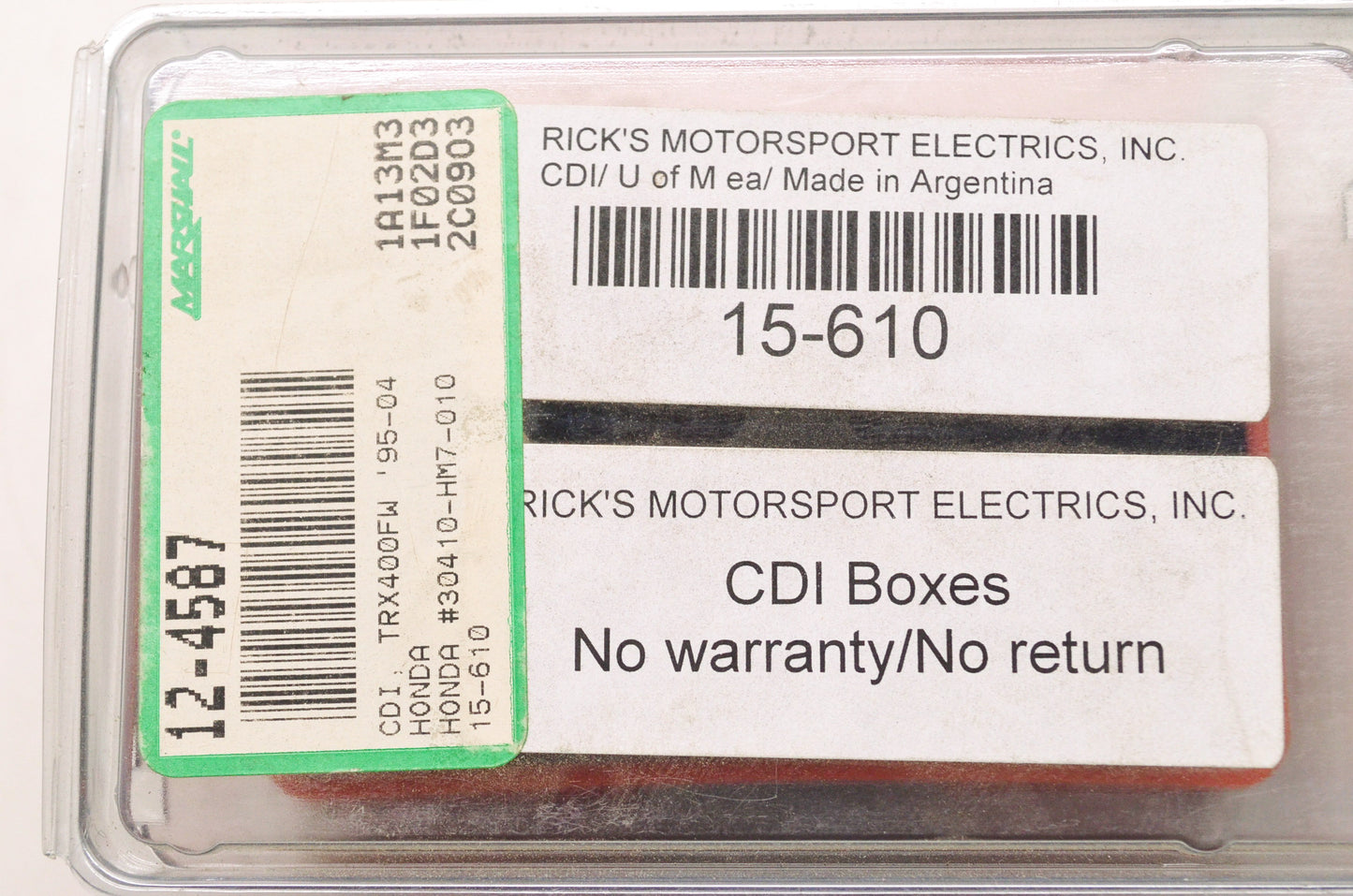 New Rick's Motorsport Electrics CDI Honda 95-04 TRX400FW NOS
