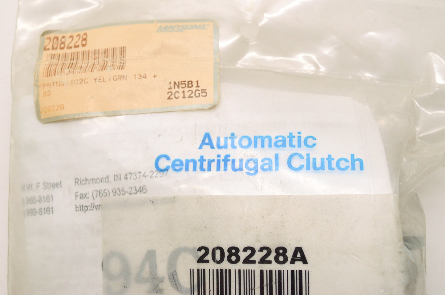 New Comet Industries Spring 102C Yellow Green NOS