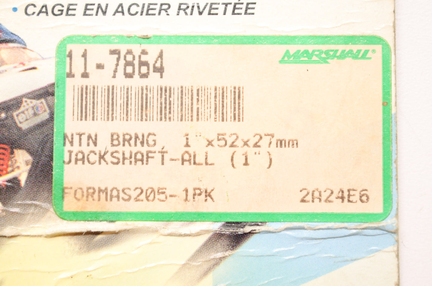 New NTN Formula Jackshaft Bearing 1'x52x27mm NOS