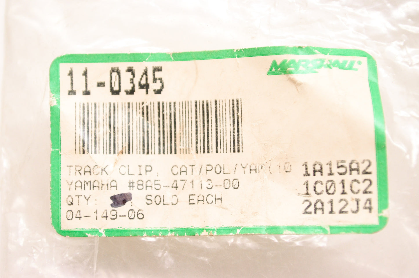 New Marshall Track Clip Arctic Cat Polaris Yamaha NOS