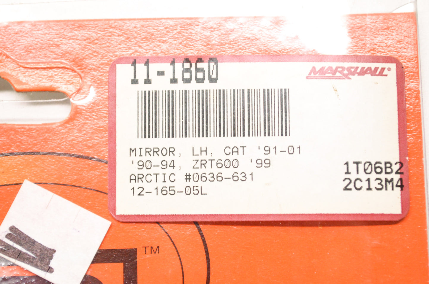 New SPI Left Mirror Arctic Cat 99 ZRT600 NOS