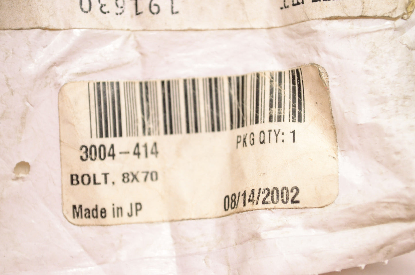 OEM Arctic Cat 3004-414 Bolt 8X70 NOS