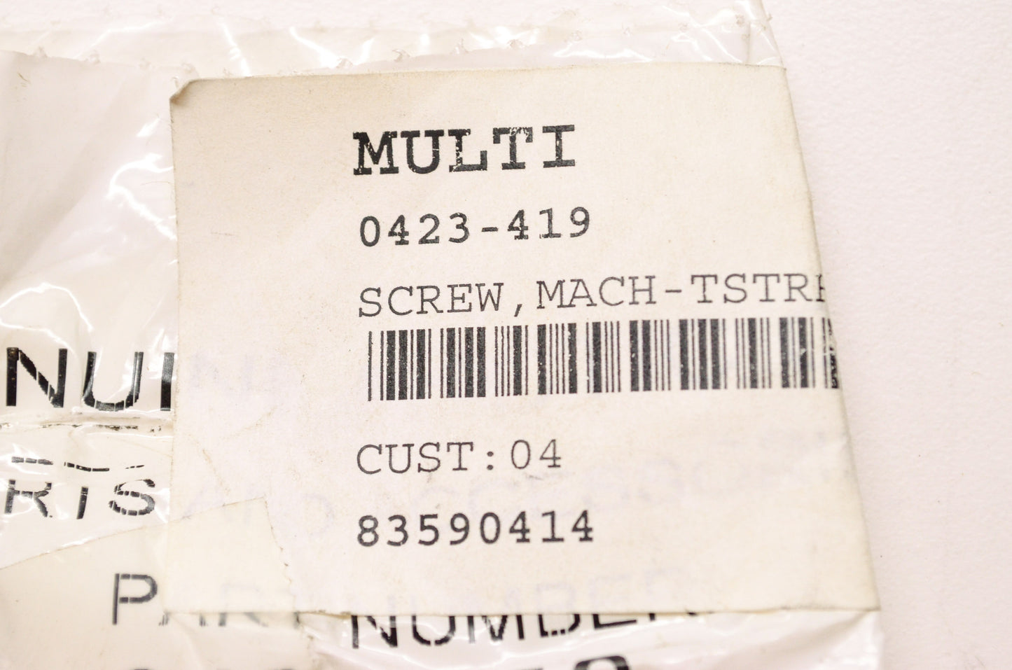 New OEM Arctic Cat 0423-419 Black Machine Screw TSTRH-M6-1.0x16 QTY 3 NOS