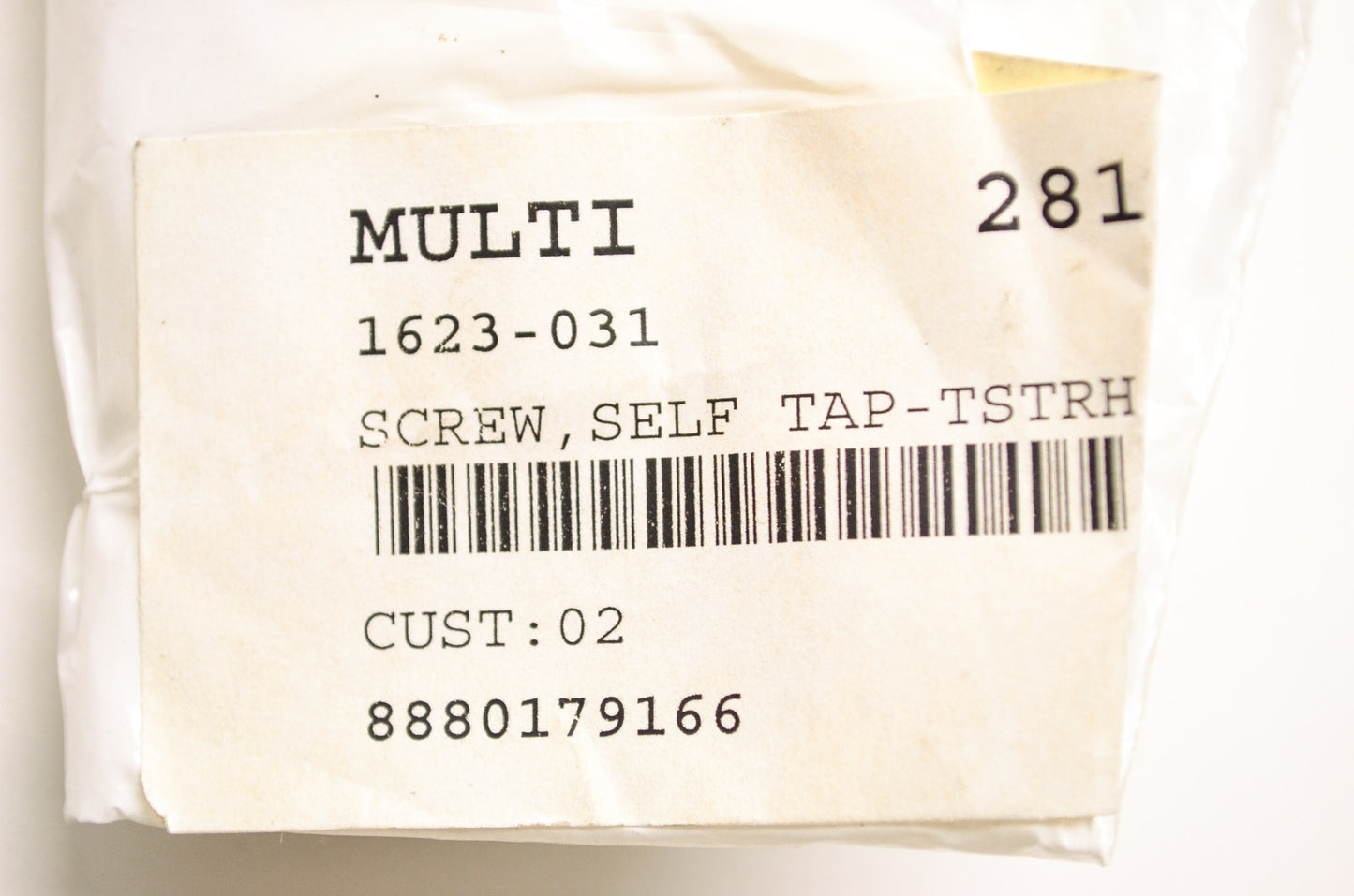 OEM Arctic Cat 1623-031 TSTRH #10-12X1.00 Self Tap Screw Qty 2 NOS