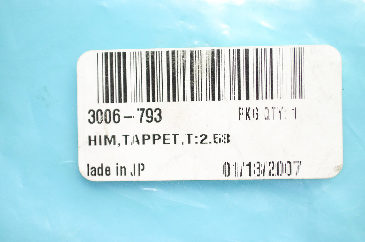 OEM Arctic Cat 3006-793 Tappet Shim T:2.58 NOS