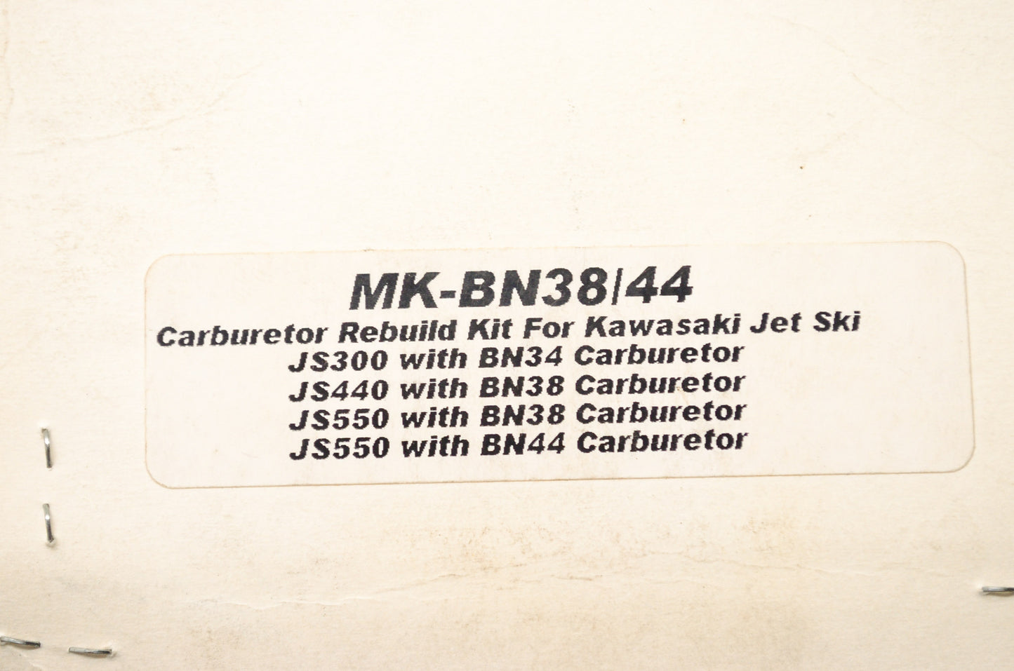 Repair Kit BN38 & 44 Diaphragm Pump Type Kawasaki NOS