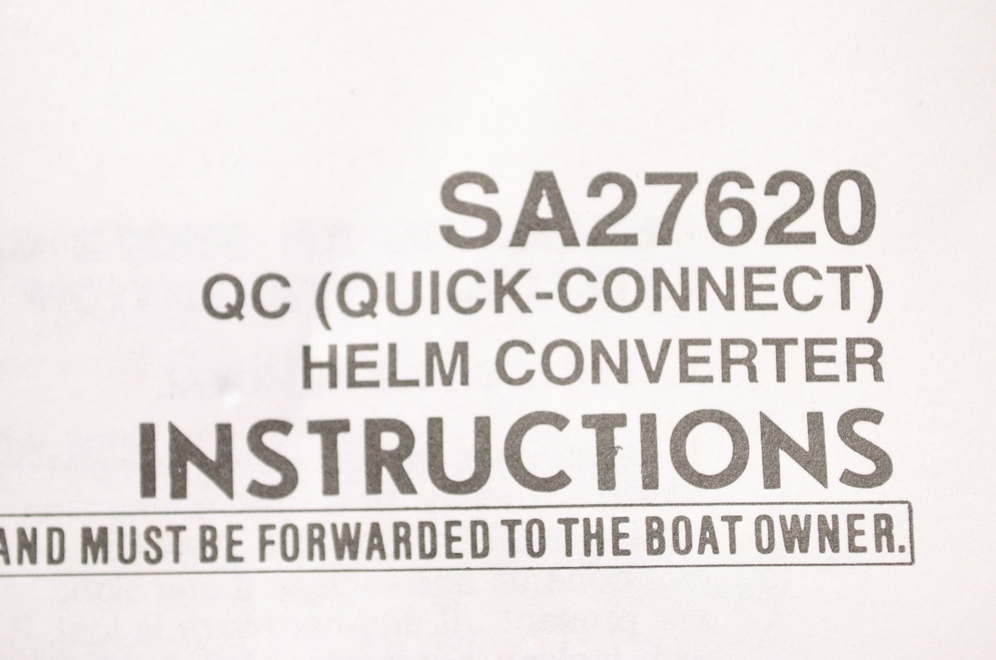 New Teleflex Marine Products Adapter Converter Quick Connect Cable to Safe-T Hel