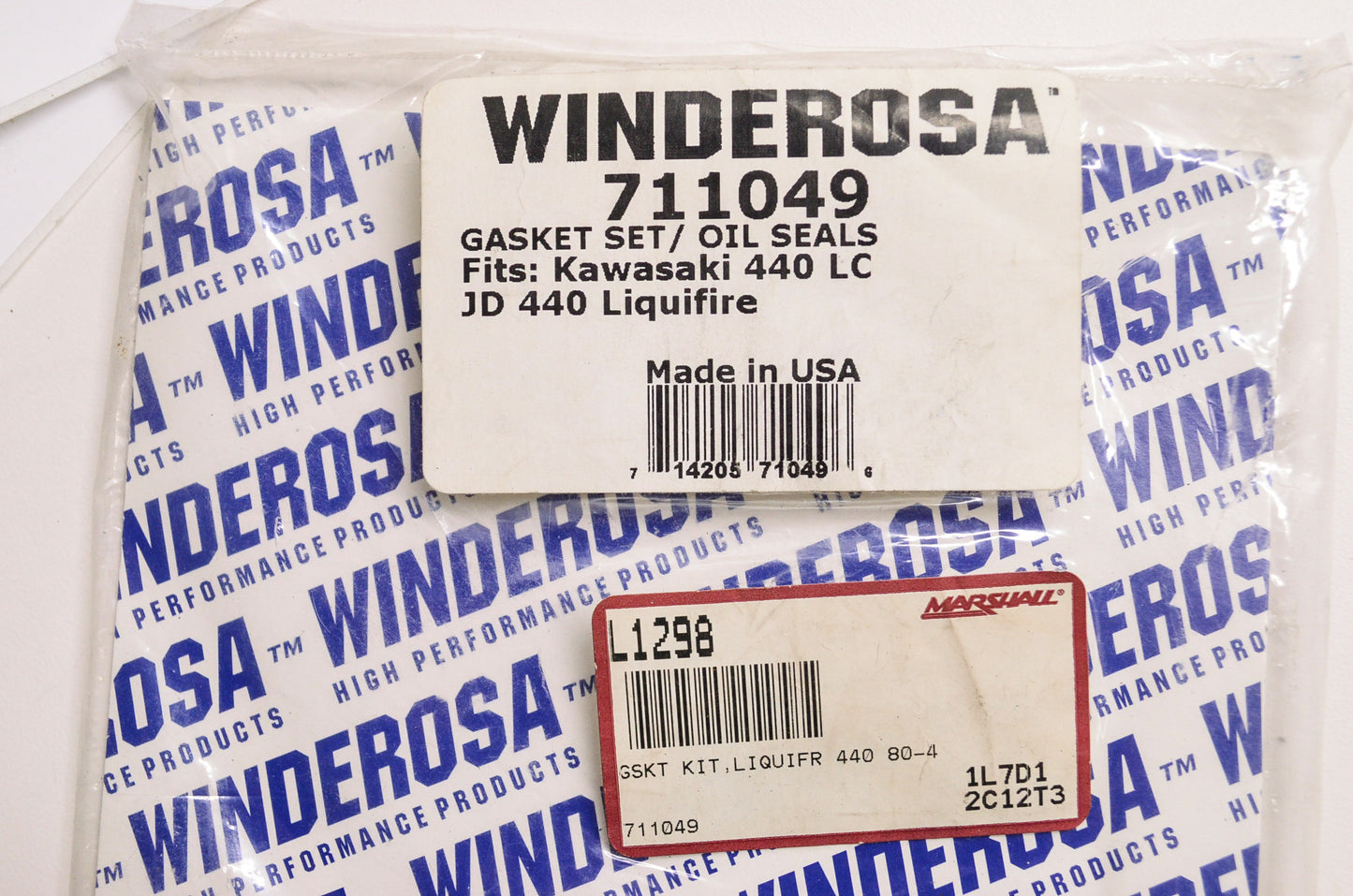 New Winderosa Gasket Set Oil Seals Kawasaki 440 LC JD 440 Liquifire NOS