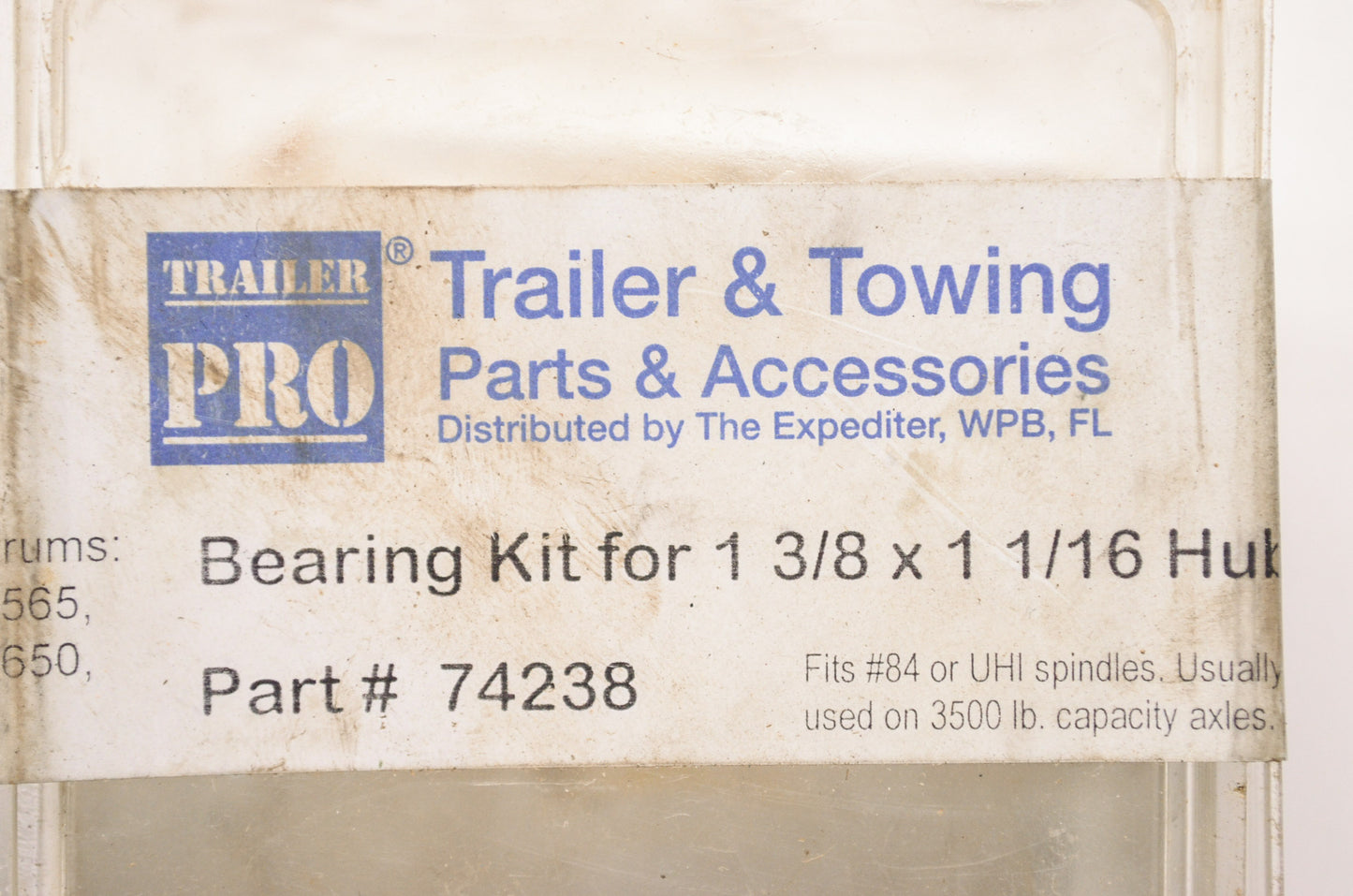 New Trailer Pro Bearing Kit for 1-3/8 x 1-1/16' Hub NOS