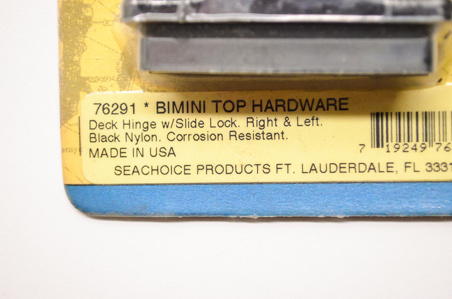 New Seachoice Products Bimini Top Hardware Black Deck Hinge Right Left Qty 2 NOS