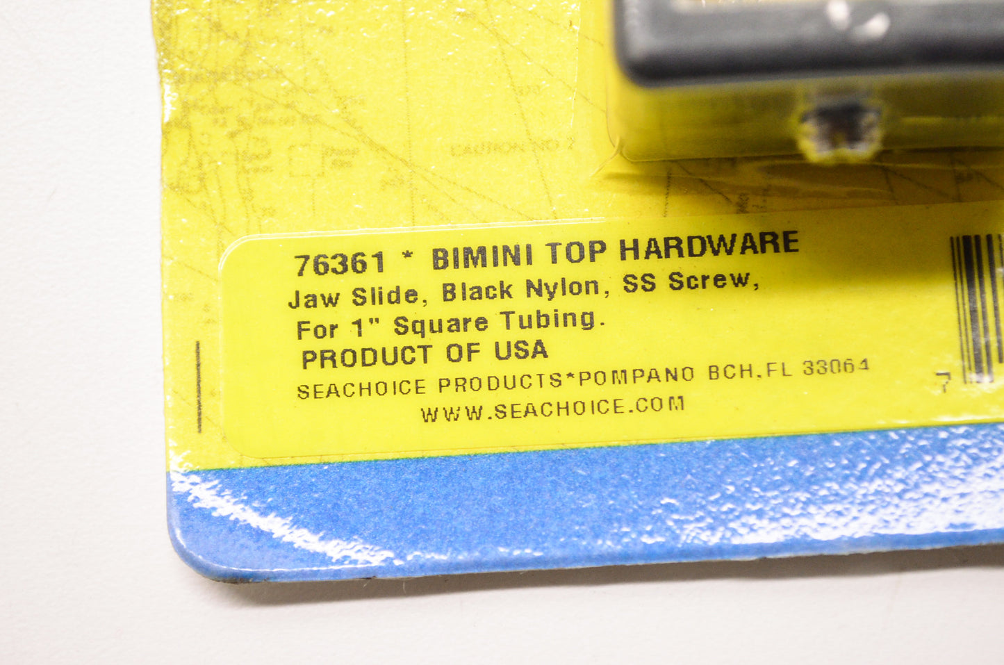 Bimini Top Hardware Black Nylon Jaw Slide for 1' Square Tubing Qty 2 NOS