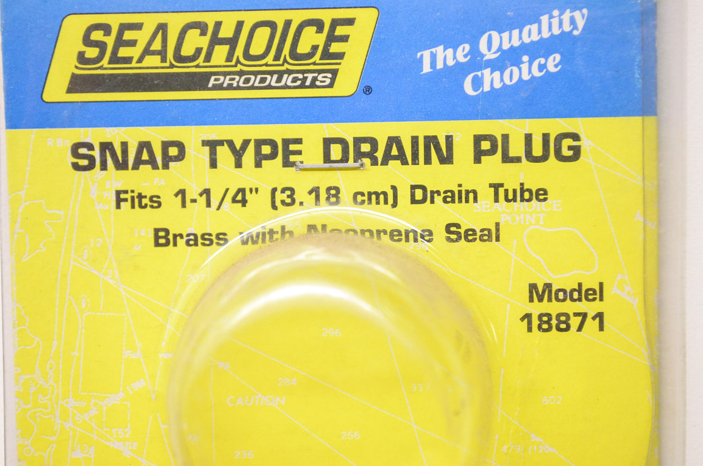 Seachoice Products 18871, 50-18871 Snap Type Drain Plug for 1-1/4' Tube NOS