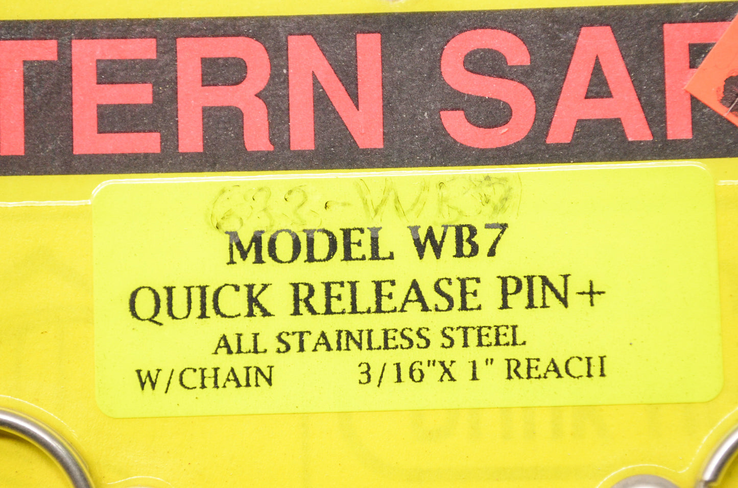 New Stern Safe Stainless Steel Quick Release Pin w/ Chain 3/16'x1' Reach Qty 2 N