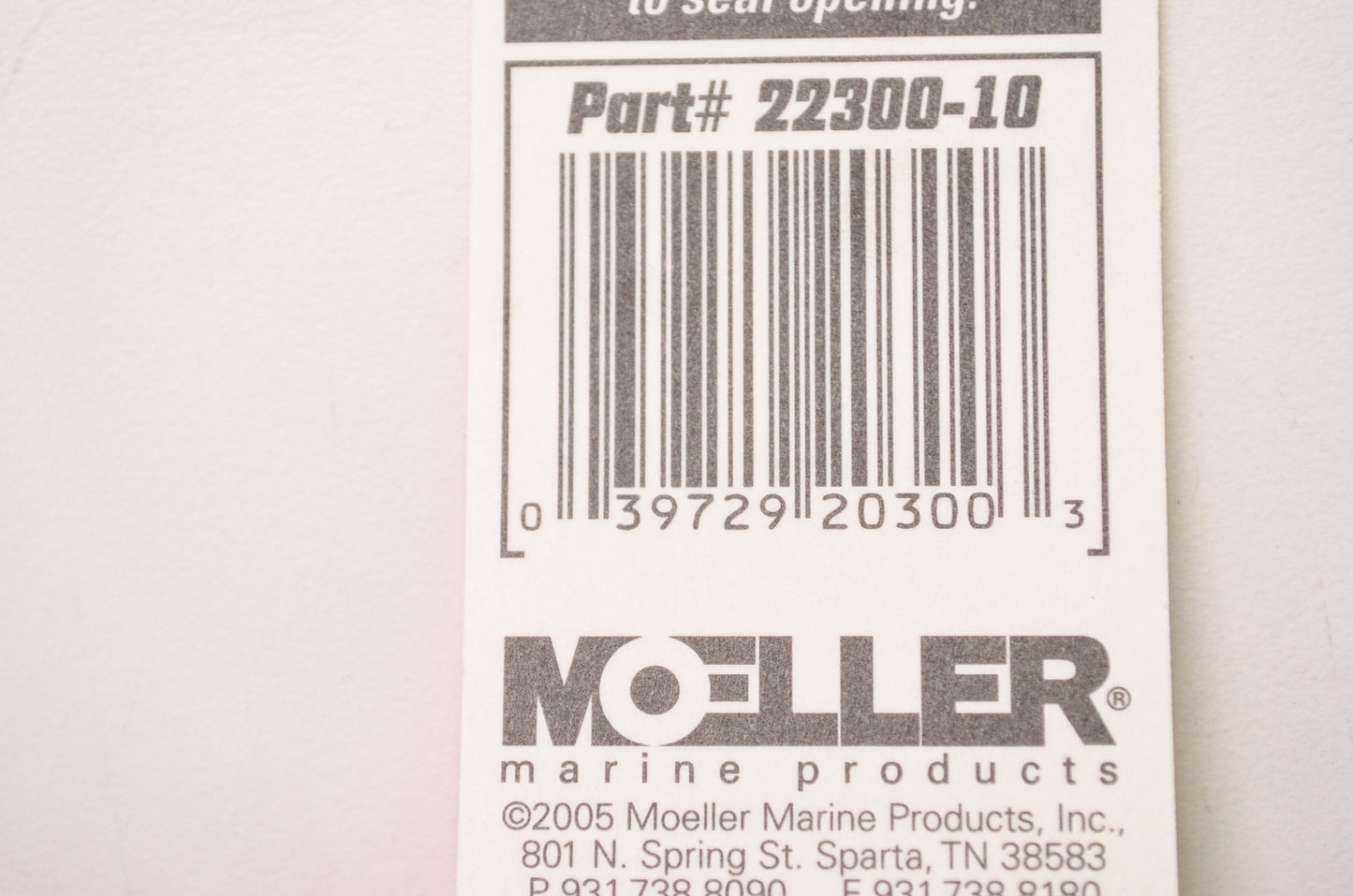 New Moeller Marine Products Snap-Tite Drain Tube 3/4' to 2-1/2' NOS