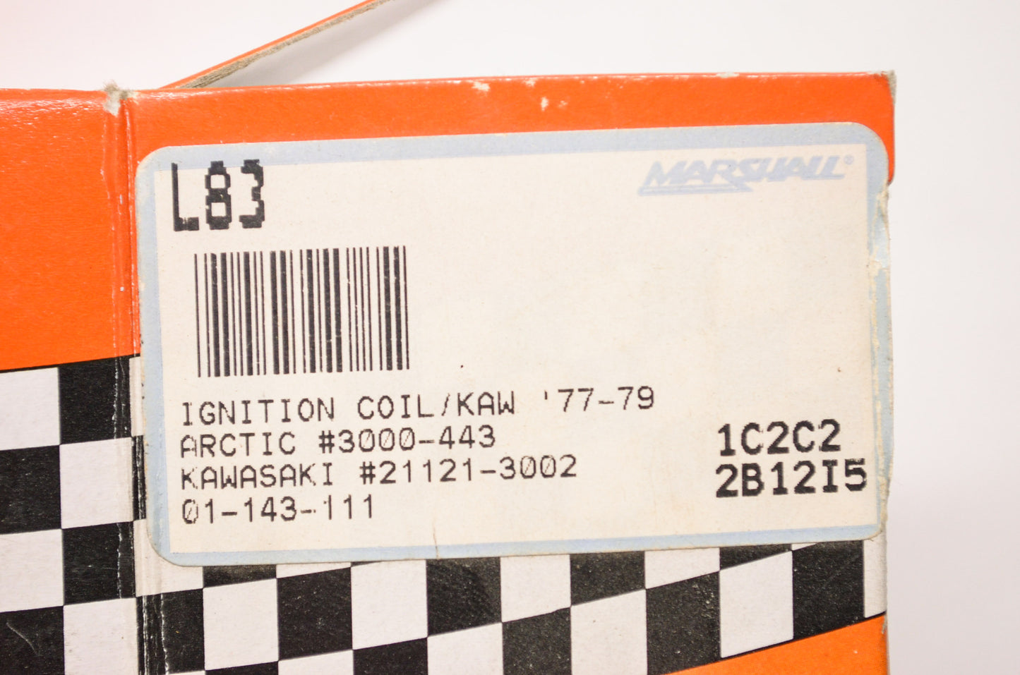 SPI 01-143-111, L83, 3000-443, 21121-3002 Ignition Coil 77-79 Kawasaki NOS