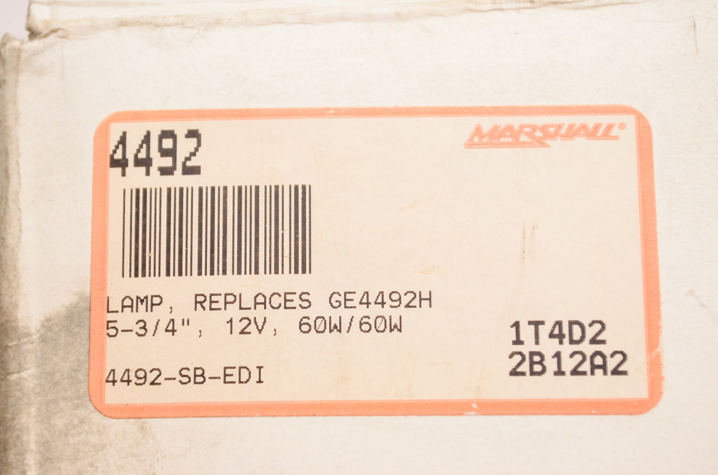 New Wagner Lamp 5-3/4' 12V 60W NOS