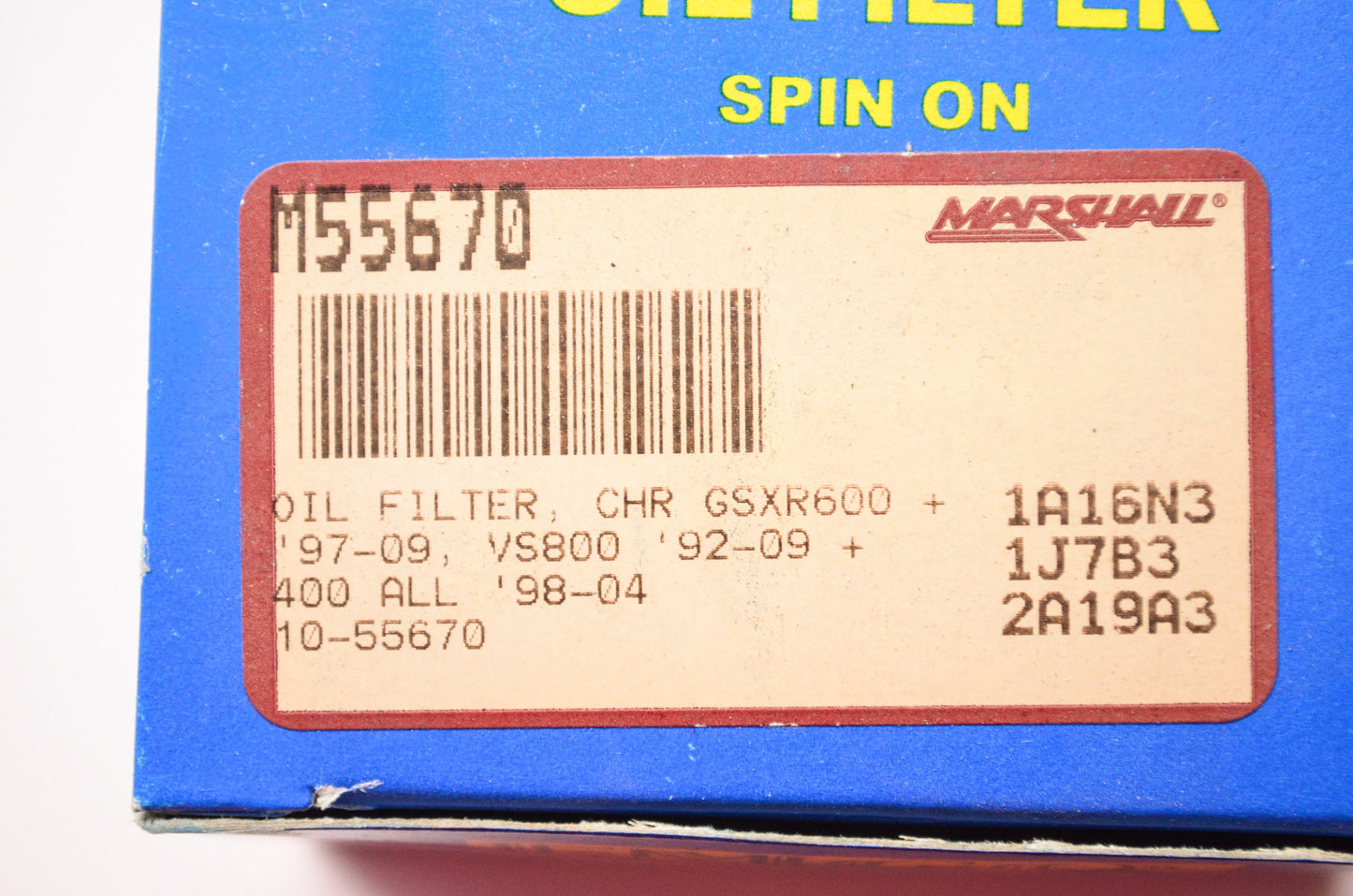 New Emgo Chrome Spin On Cartridge Oil Filter NOS