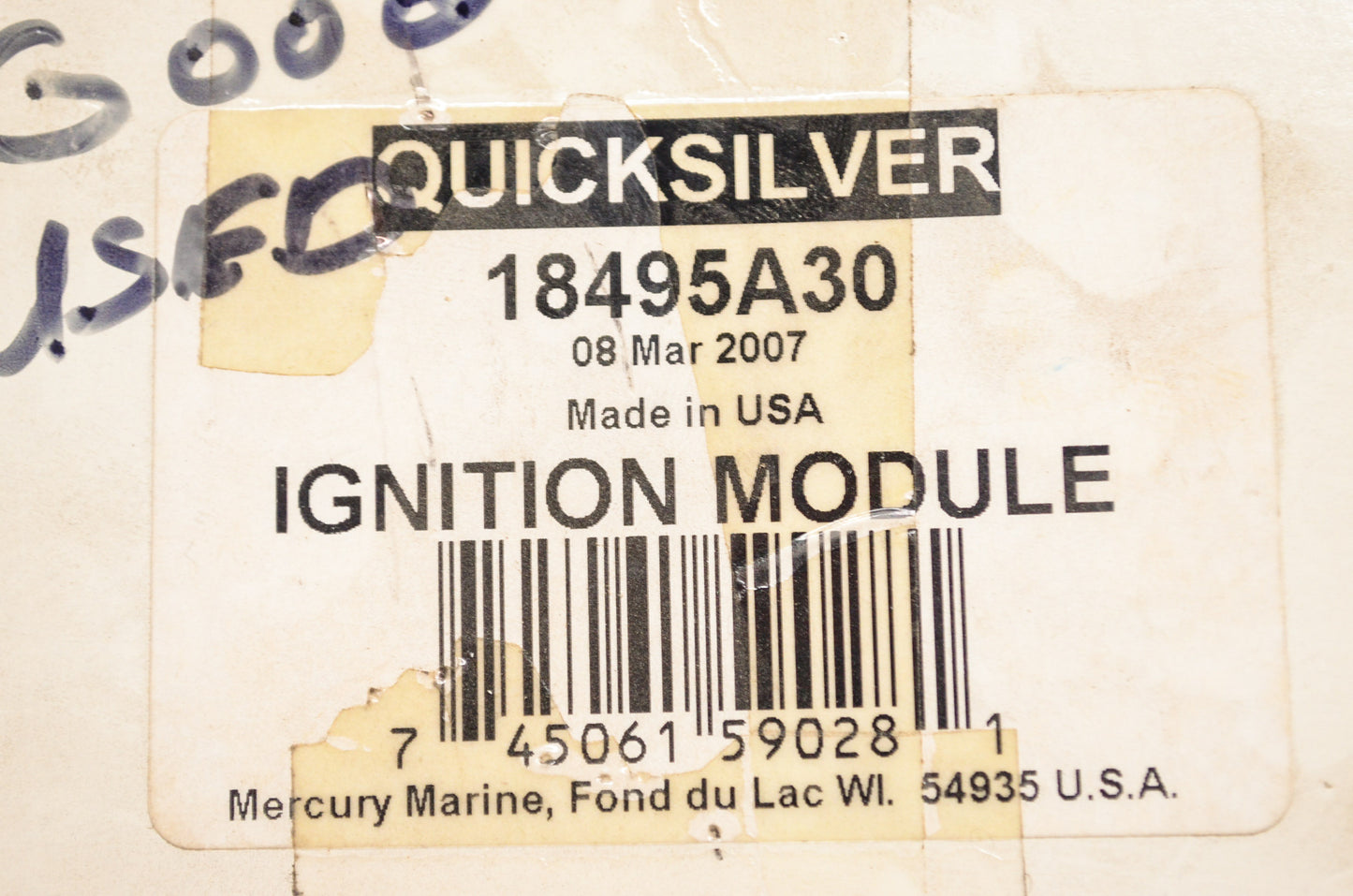 Quicksilver 18495A30 Mercury Marine Ignition Module