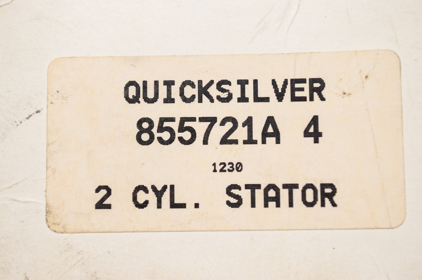 New OEM Quicksilver Mercury Marine 2 Cylinder Stator NOS