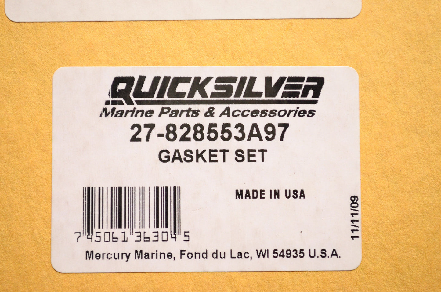 New OEM Quicksilver Mercury Marine Gasket Kit NOS
