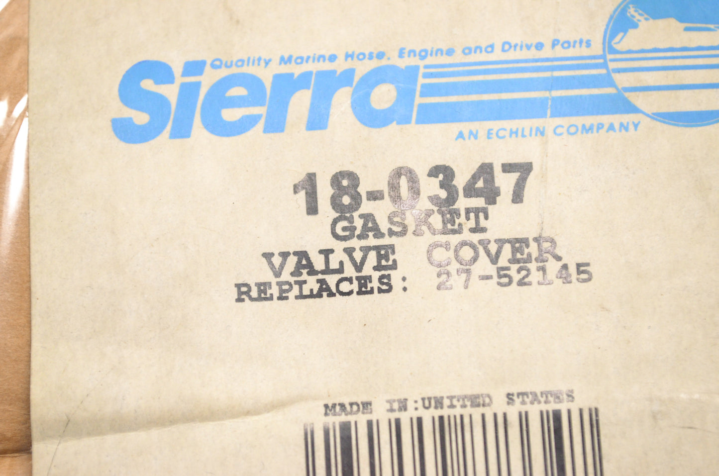New Sierra Valve Cover Gasket Mercury NOS