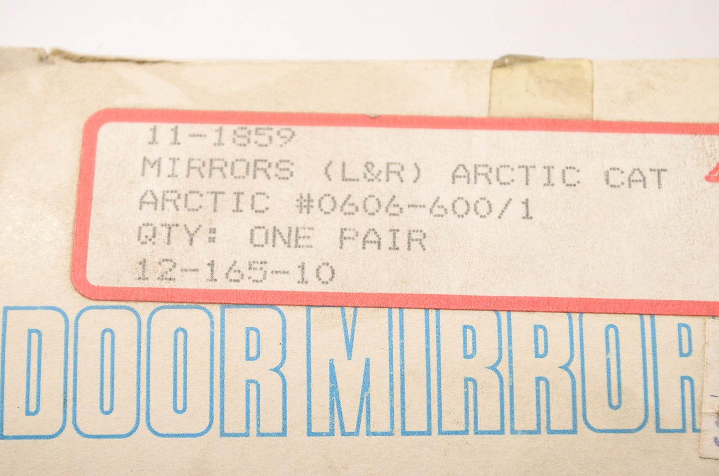 Left & Right Mirrors Qty 2 NOS