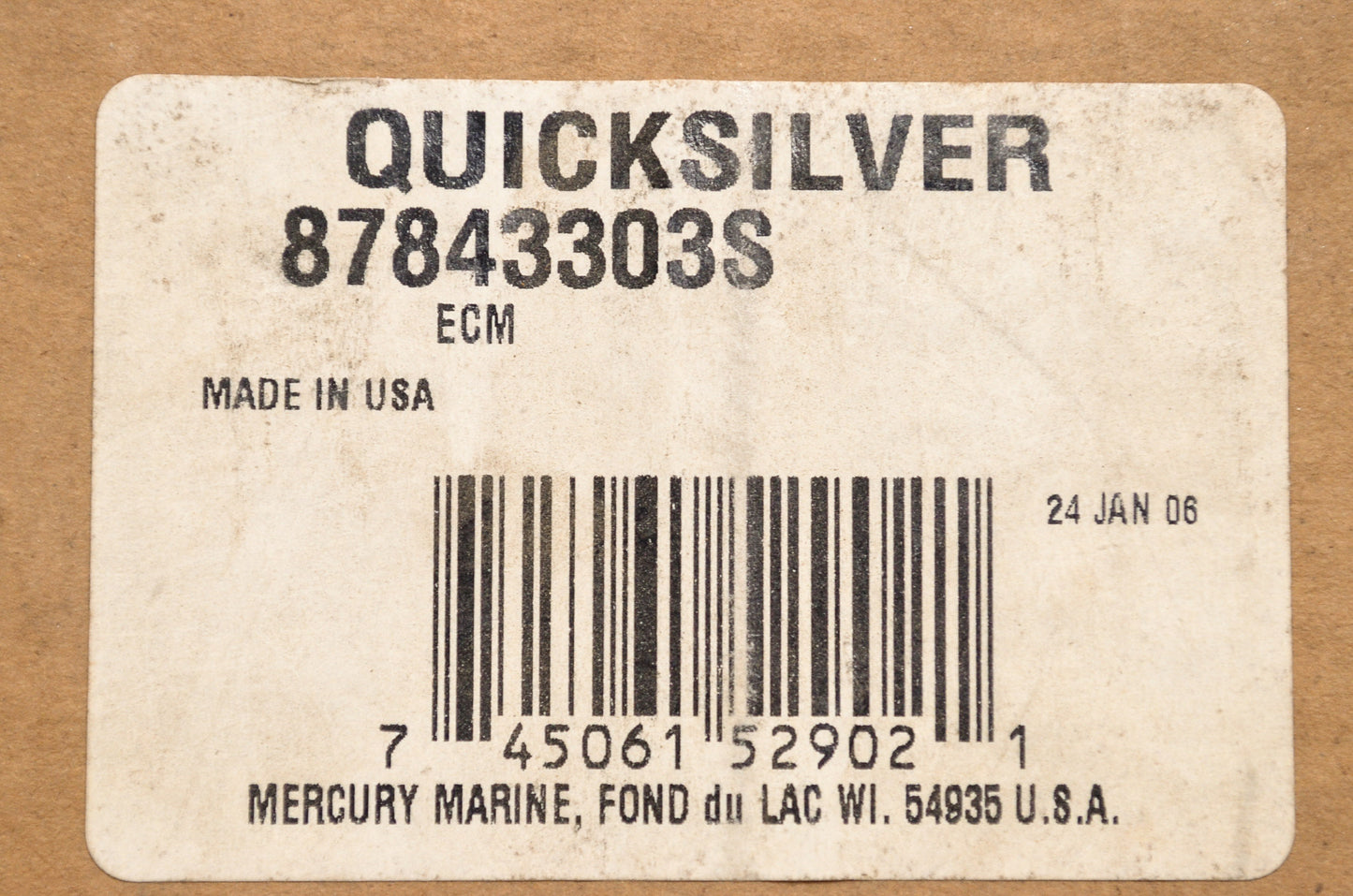 New OEM Quicksilver Mercury Marine ECM 4S 4 Cylinder NOS
