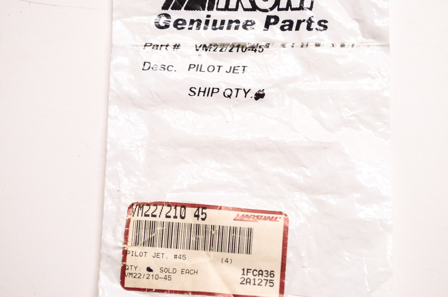 New Mikuni Pilot Jet #45 NOS