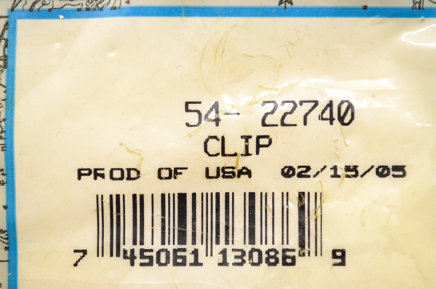 OEM Mercury 54-22740 Clip NOS