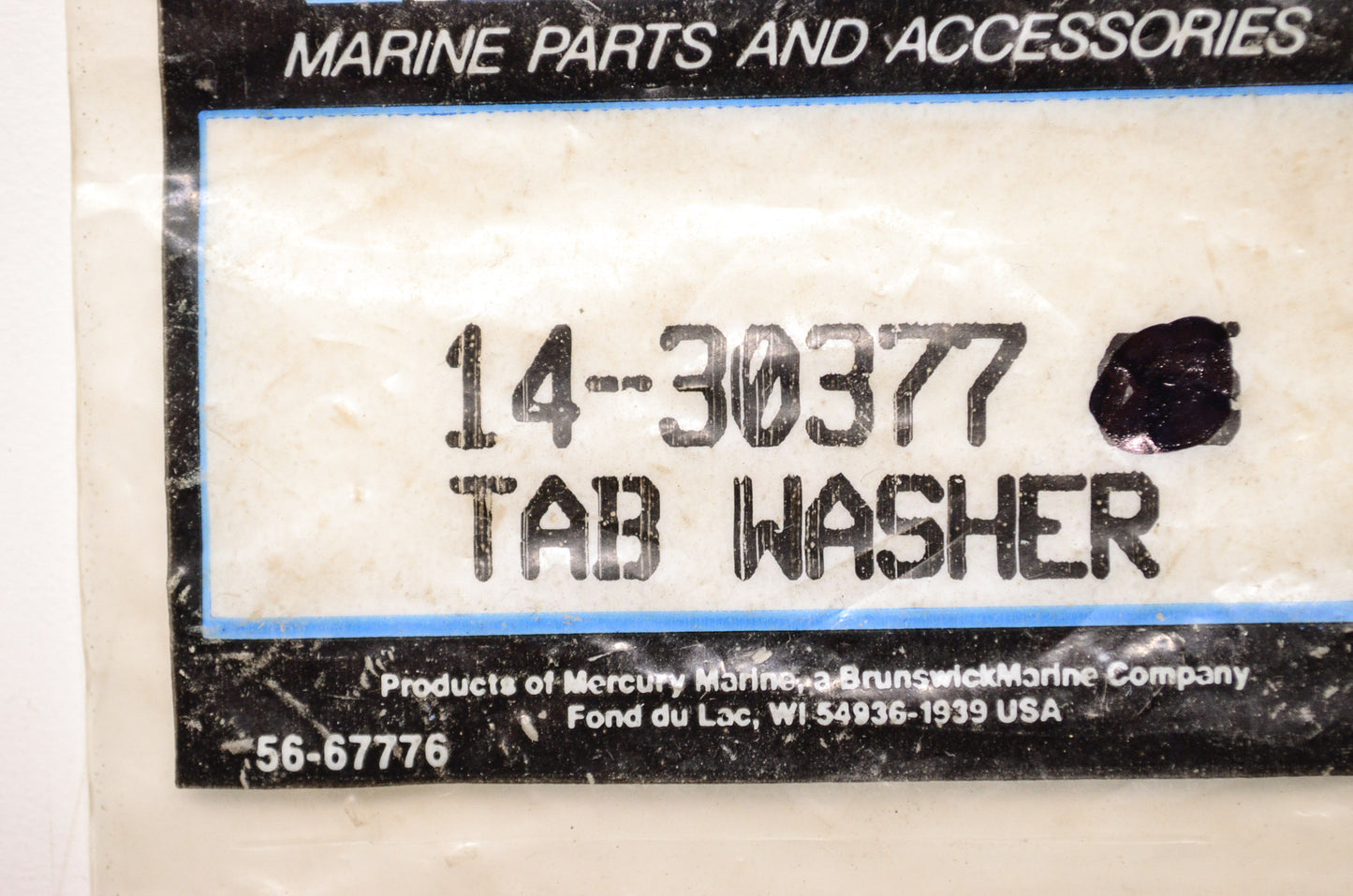 New OEM Quicksilver Mercury Marine Tab Washer NOS